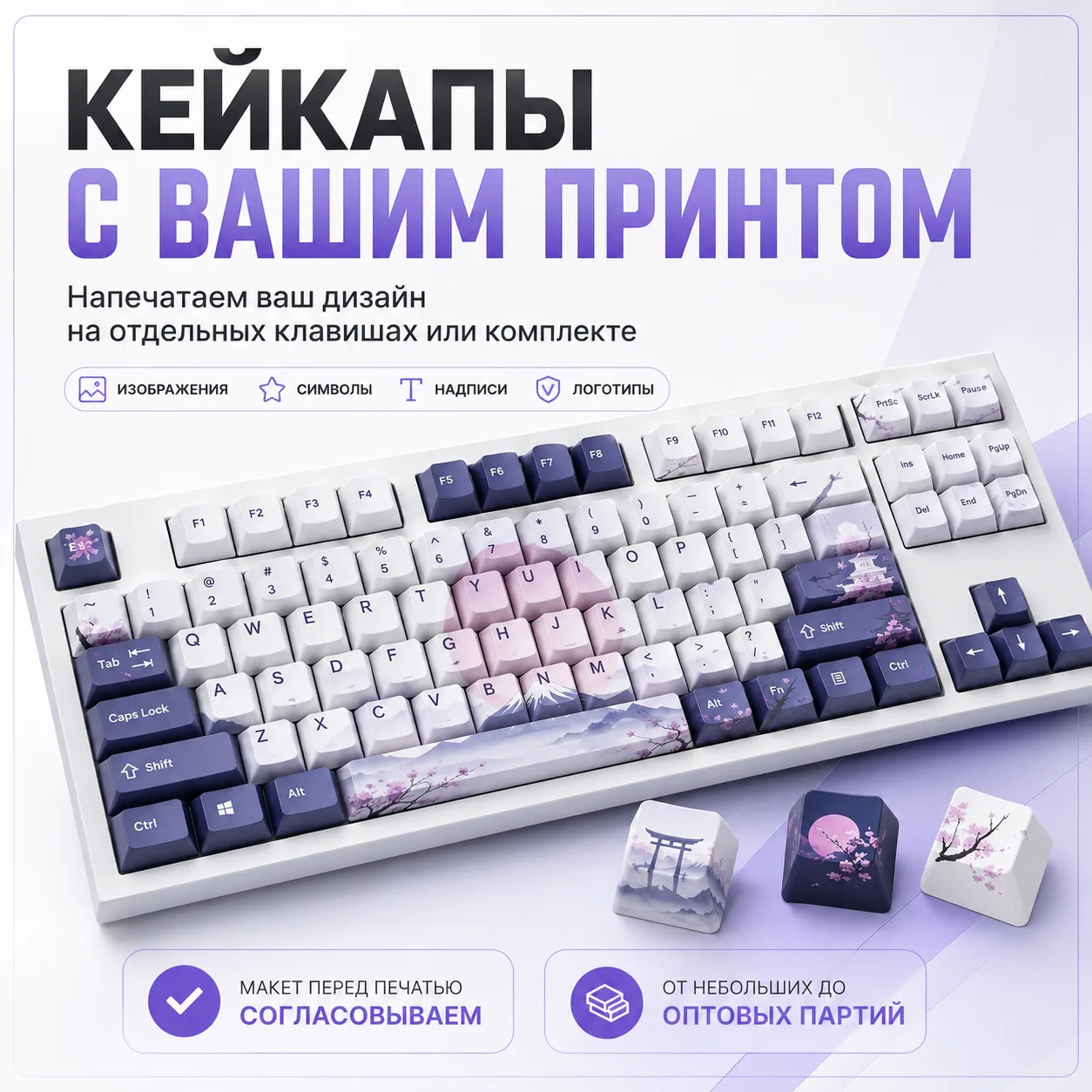 Вариант оформления: Печать на кейкапах