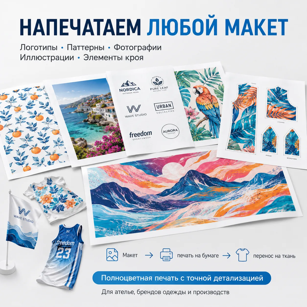 Сублимационная печать на бумаге — вариант оформления 2